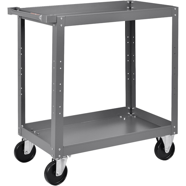Global Industrial 2 Shelf Steel Stock Cart, 800 Lb. Capacity, 30L x 18W x 36H 988847 - main